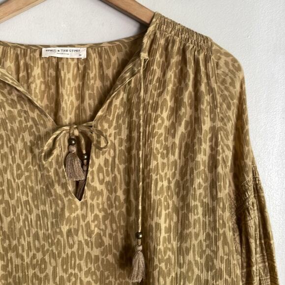 Spell Wild Thing Tunic Dress in Mustard - Picture 4 of 16